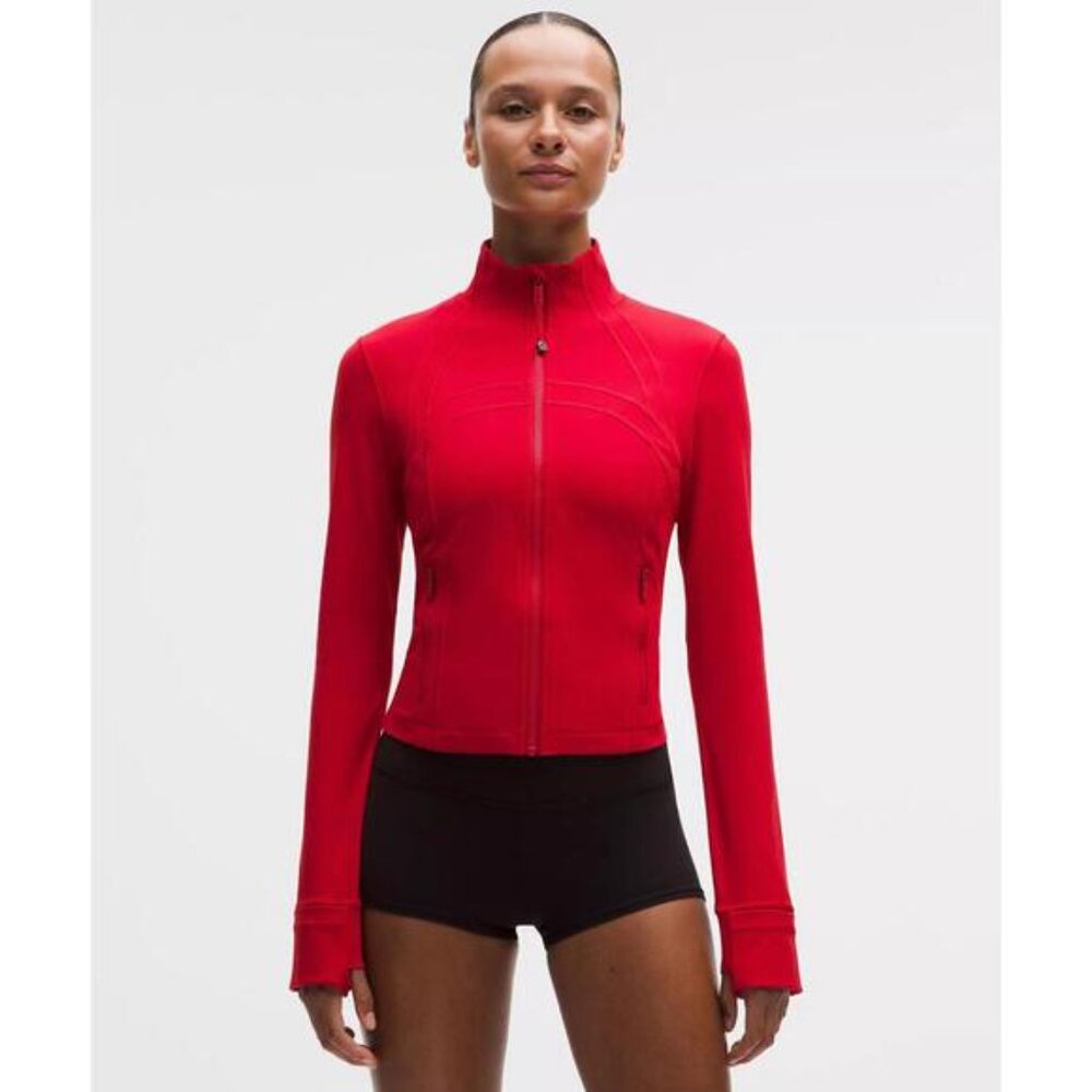 Define Cropped Jacket Nulu - Oxford Red - Picture 2 of 4